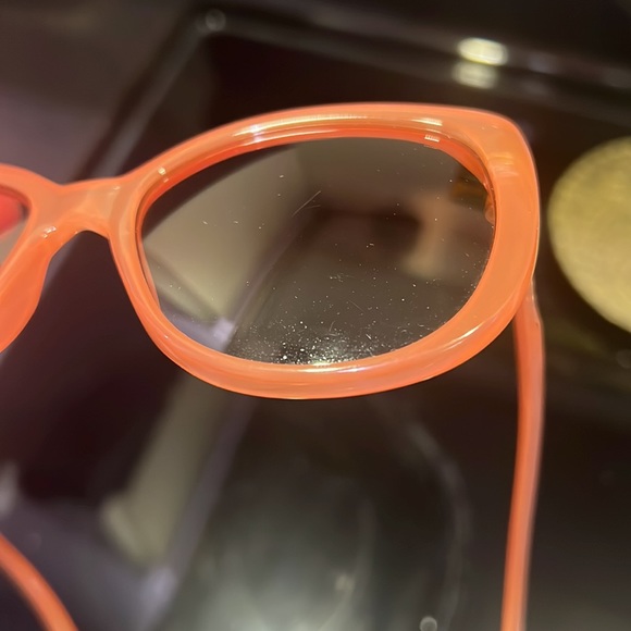 Authentic Gucci nude blush pink gradient sunglasses oversized round cat eye - Picture 13 of 17